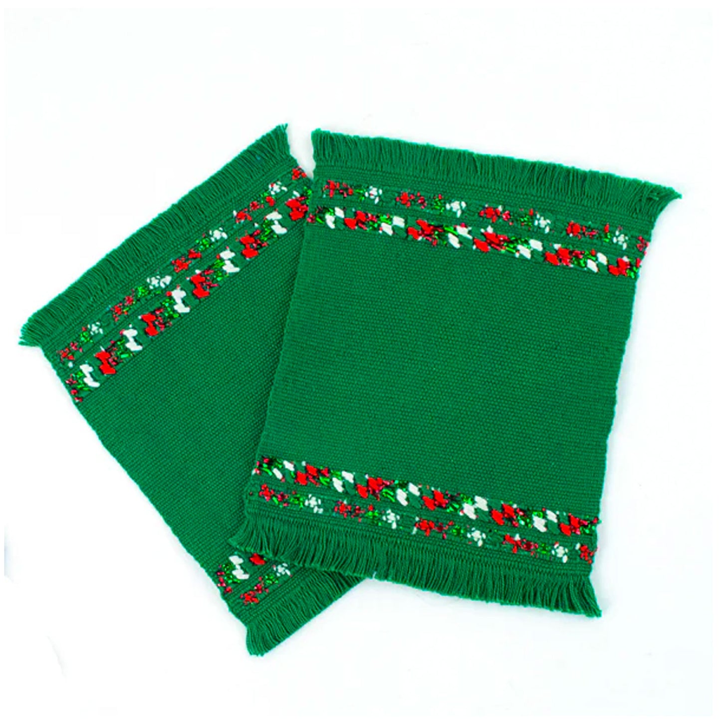 green-christmas-holiday-cotton-coaster