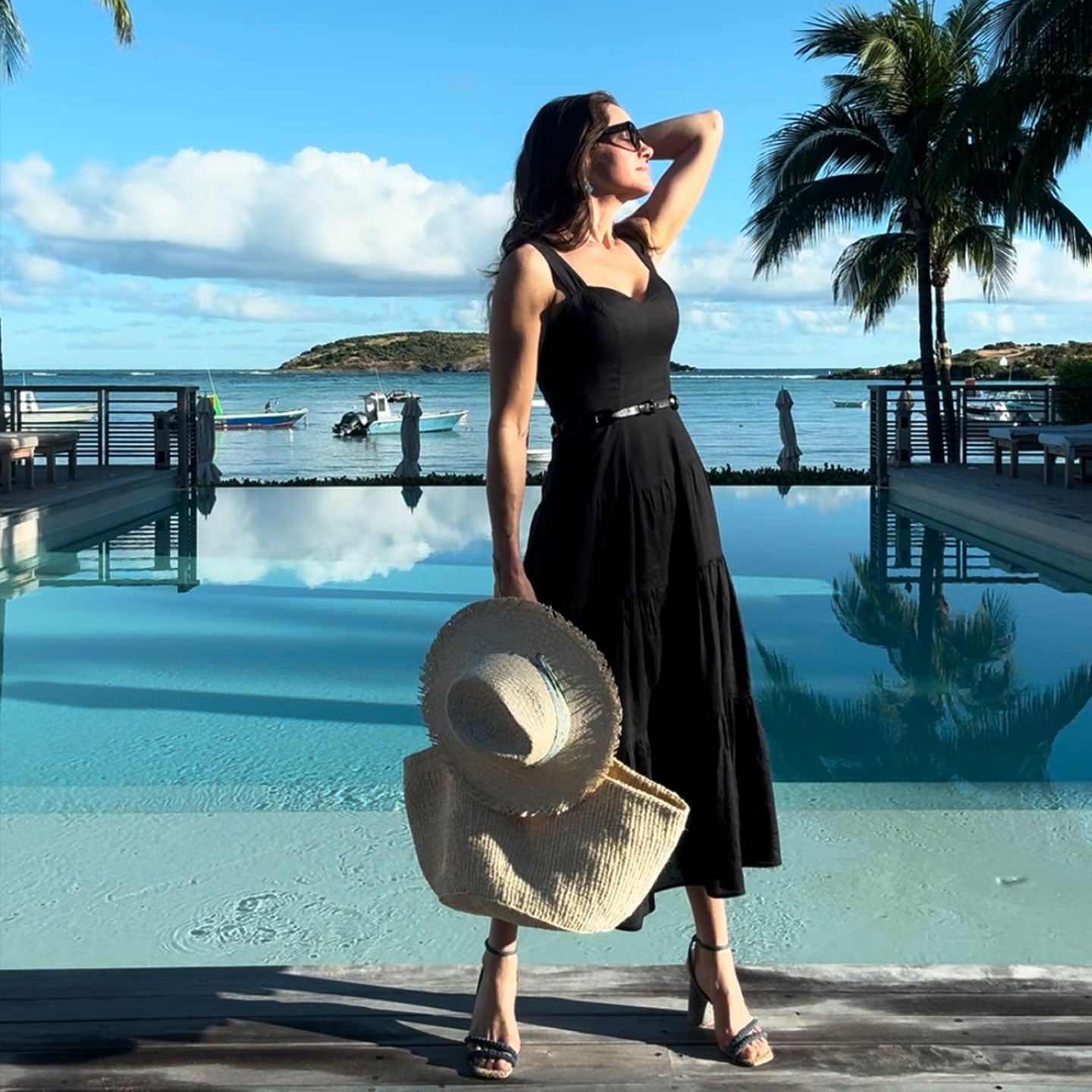 straw hat with frayed brim