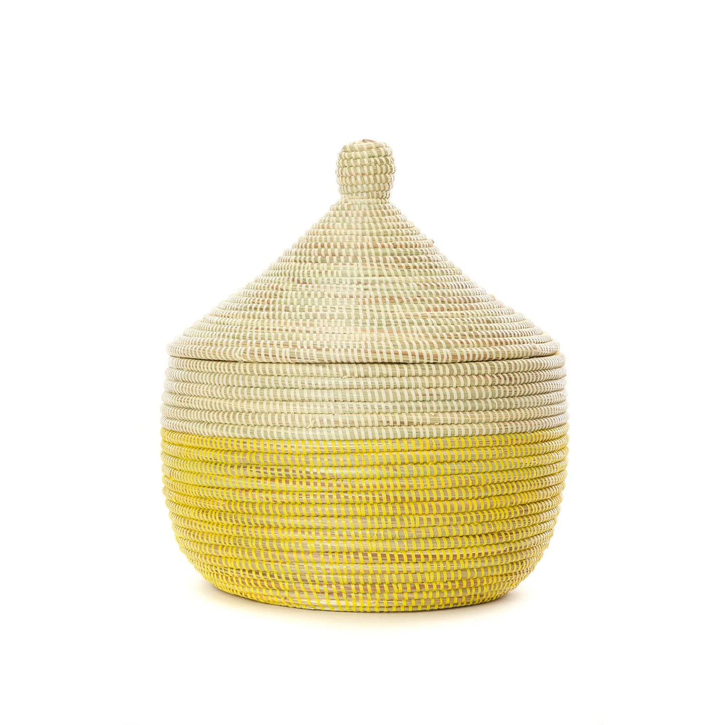 Storage Basket with Gourd Lid 13 x 15 inch / Multiple Color Options