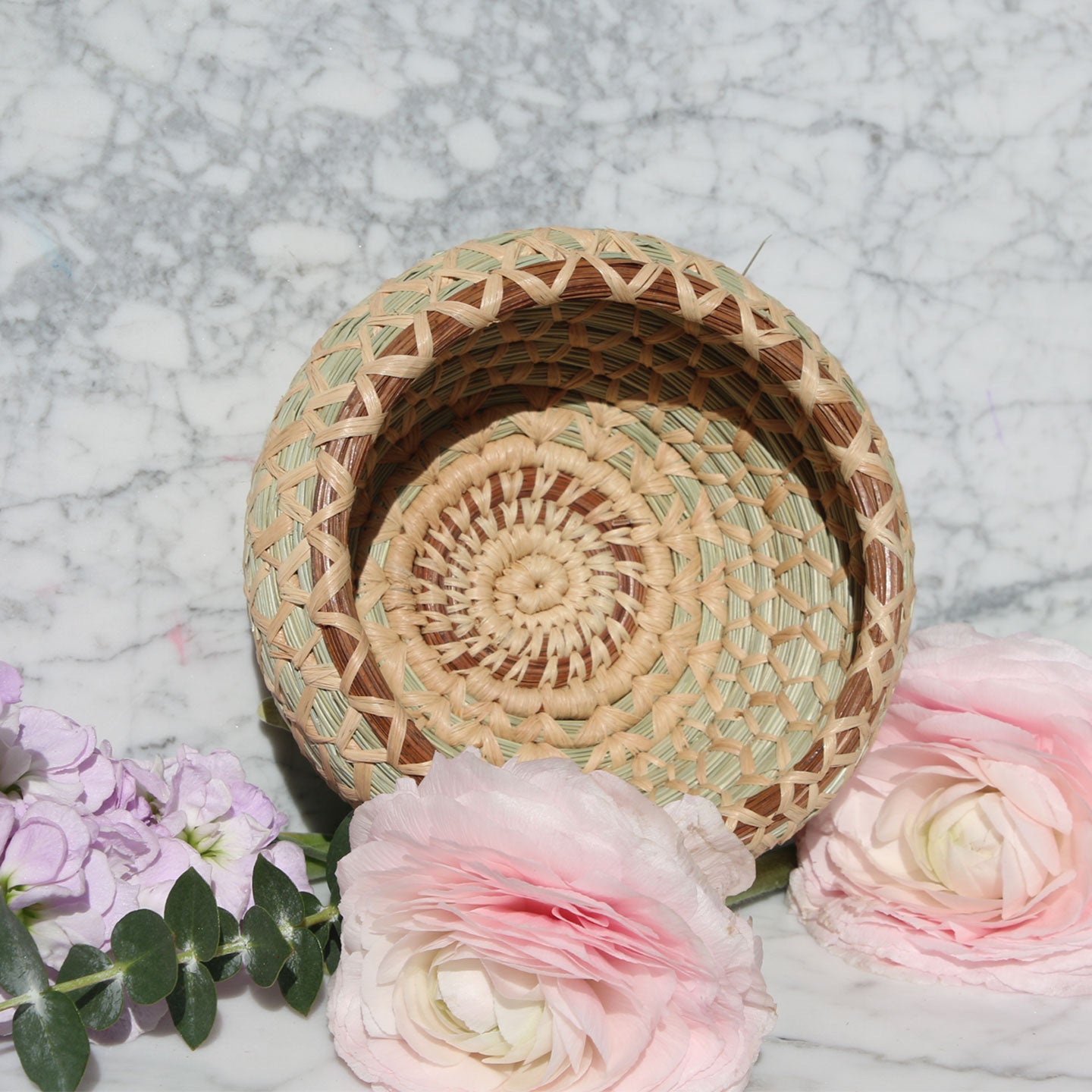 small-green-beige-brown-basket-bowl