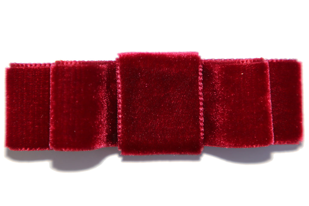 Holiday Red Velvet Hair Bow / Multiple Colors Available