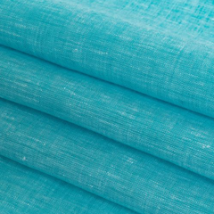turquoise blue linen