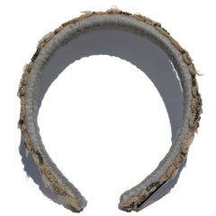 Hand-beaded Tulle Headband