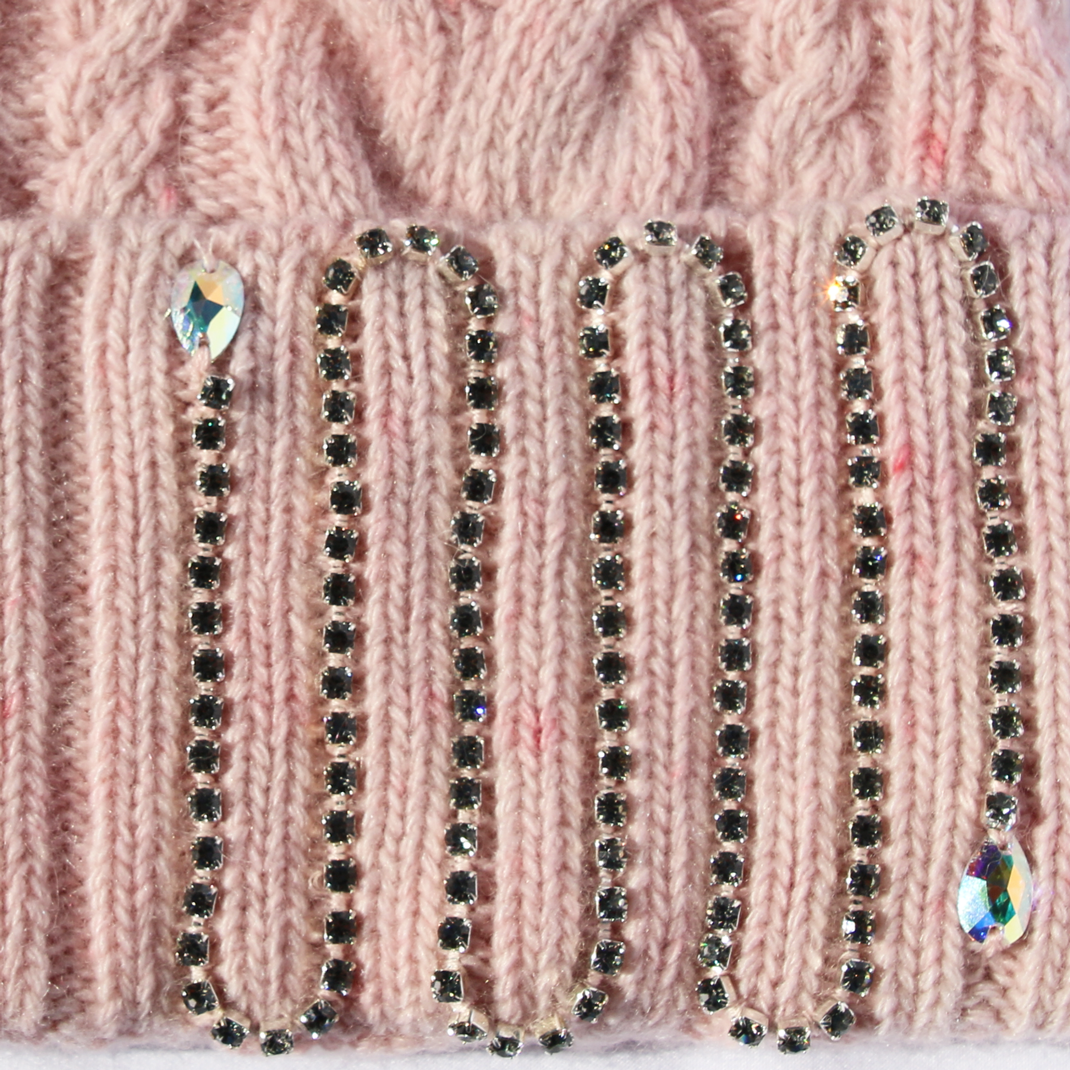 pastel-pink-crystal-cable-knit-hat