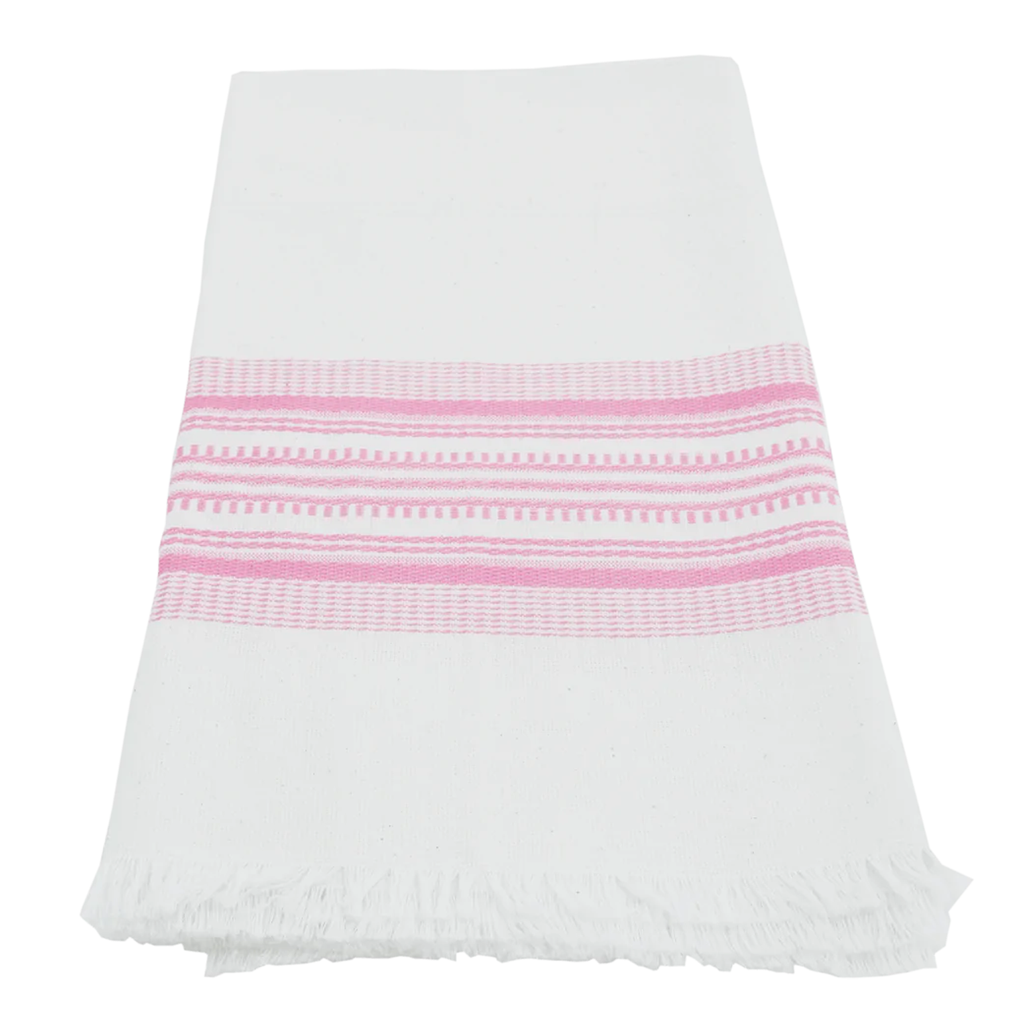 Pink Stripe Kitchen Towel