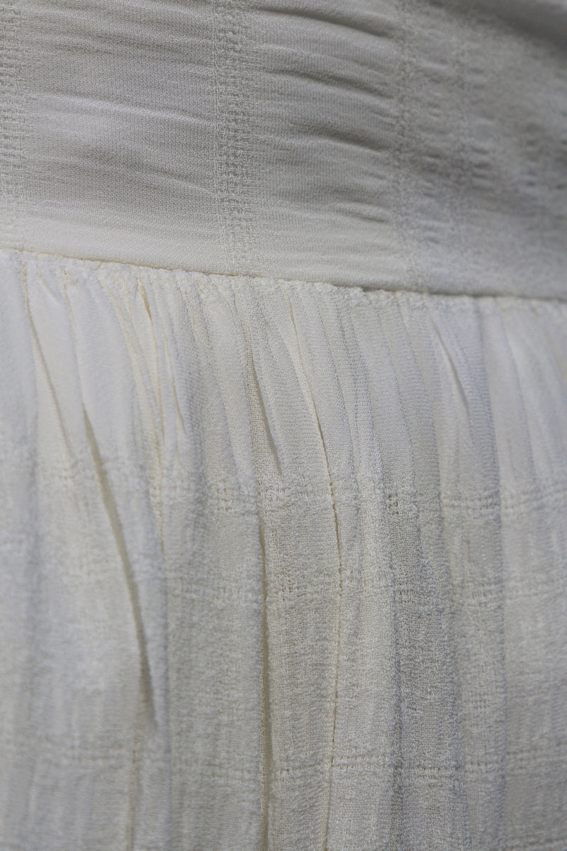 White Chiffon Maxi Skirt