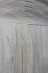 White Chiffon Maxi Skirt