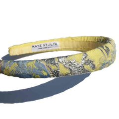 yellow-blue-silver-brocade-headband