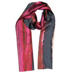 Hammered Silk Ombré Scarf OOAK