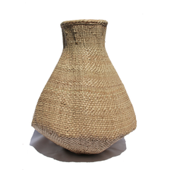 handwoven-grass-african-vase-for-library-shelf
