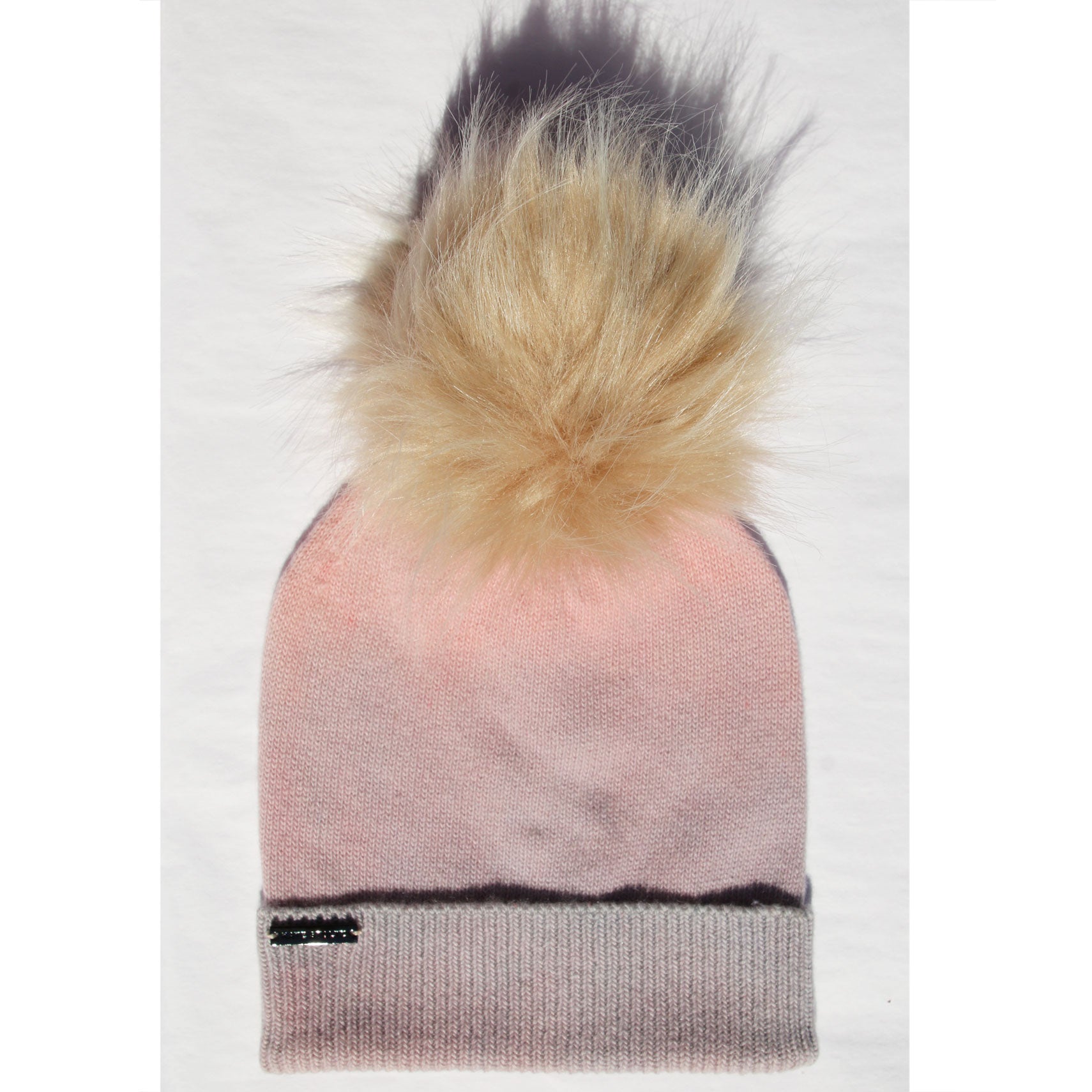lavender-pink-tawny-faux-fur-winter-hat cashmere 