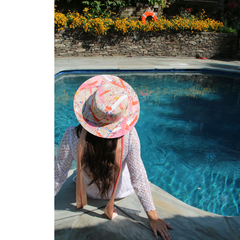       orange-pink-white-summer-straw-beach-hat-with-ribbon-tie