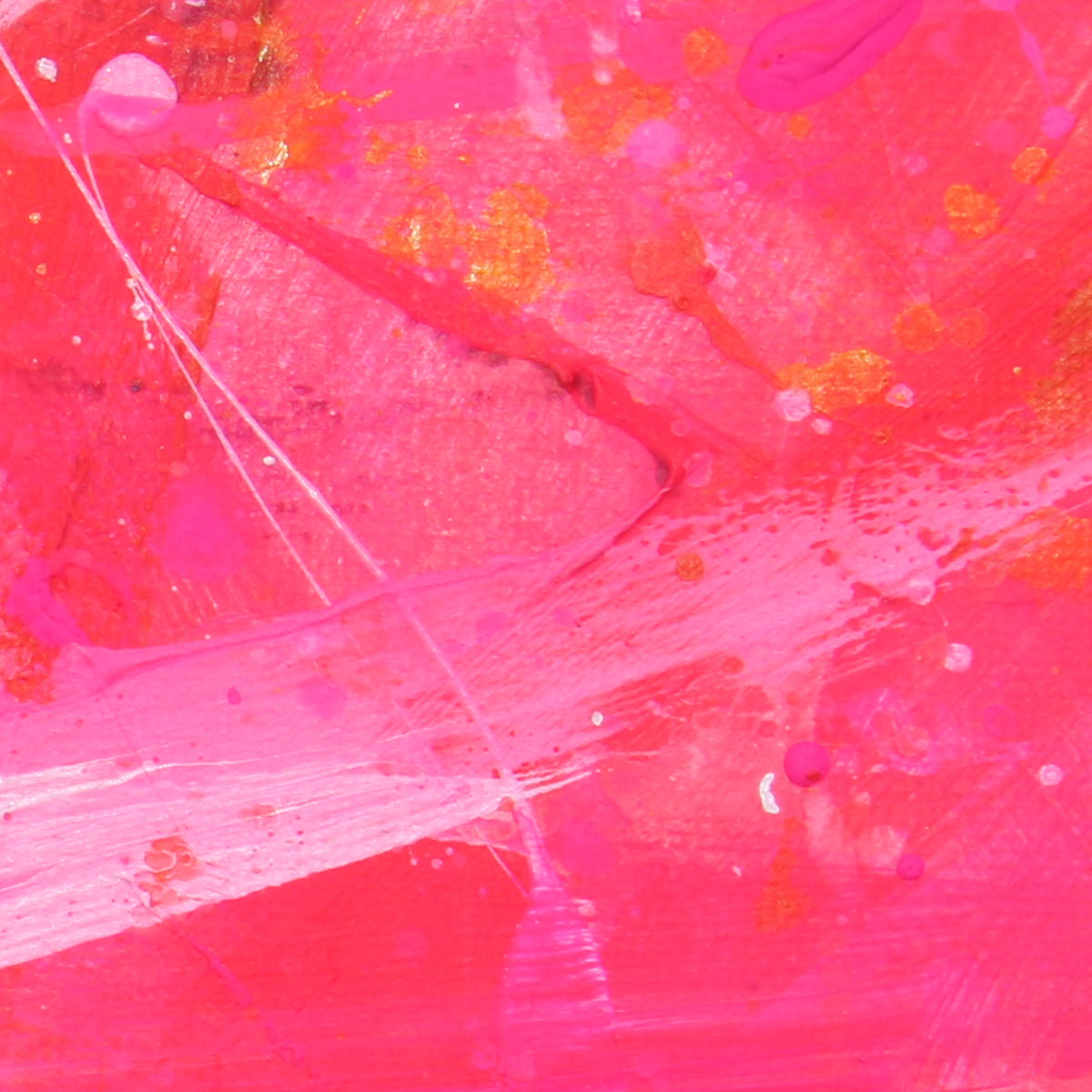 yellow pink white splatter paint brush stroke art work home decor