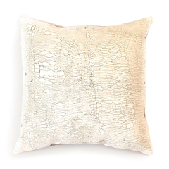 white-crackle-paint-over-brown-pillowcase