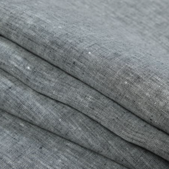 black and white charcoal linen