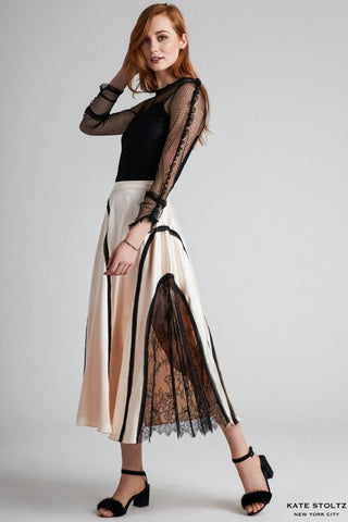 Silk Crete Skirt / Multiple Colors Available