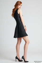 Size 4 Snakeskin Jacquard Dress
