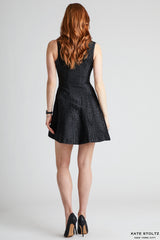 Size 4 Snakeskin Jacquard Dress