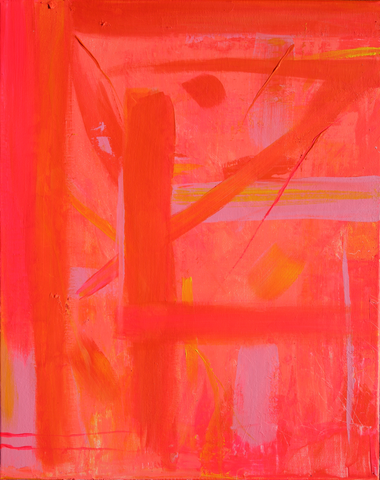 Abstract Neon Pink and Orange 1/1