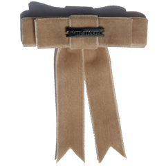 beige-camel-brown-velvet-hair-bow-clip