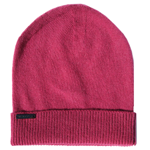 Berry Red Classic Knit Hat