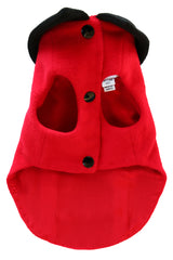 black and red cashmere dog jacket 