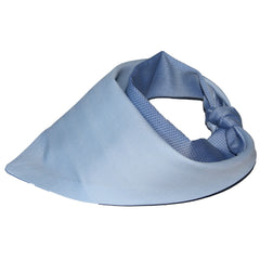 blue cotton dog bandana