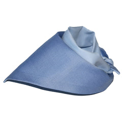 blue cotton shirting dog bandana