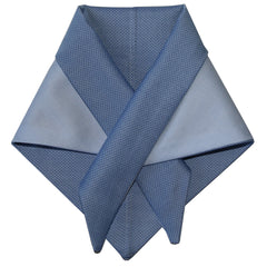 blue cotton shirting dog scarf made in nyc
