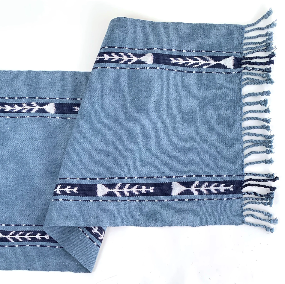 Recycled Denim Maiz Ikat Table Runner