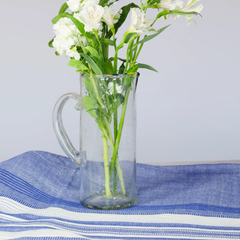 Blue and White Table Cloth 60" x 108"