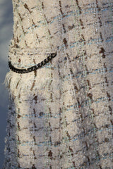 Tweed Skirt with Pockets