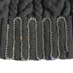Isabel Cable Knit Hat with Custom Color Faux Fur Pom Pom
