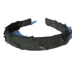    charcoal-frayed-linen-headband