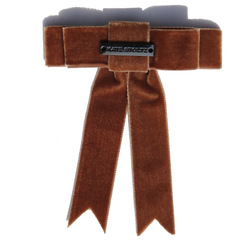 chocolate-brown-camel-velvet-hair-bow-clip