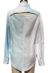       color-block-mint-and-white-upcycled-button-down