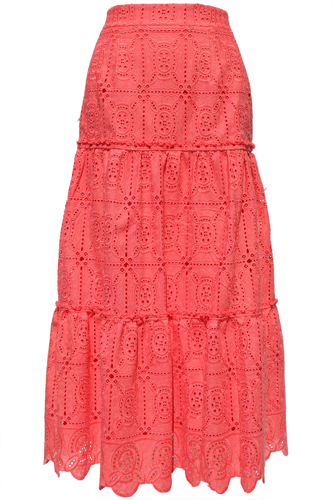     coral-pink-embroidery-skirt