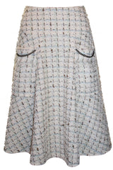 Tweed Skirt with Pockets