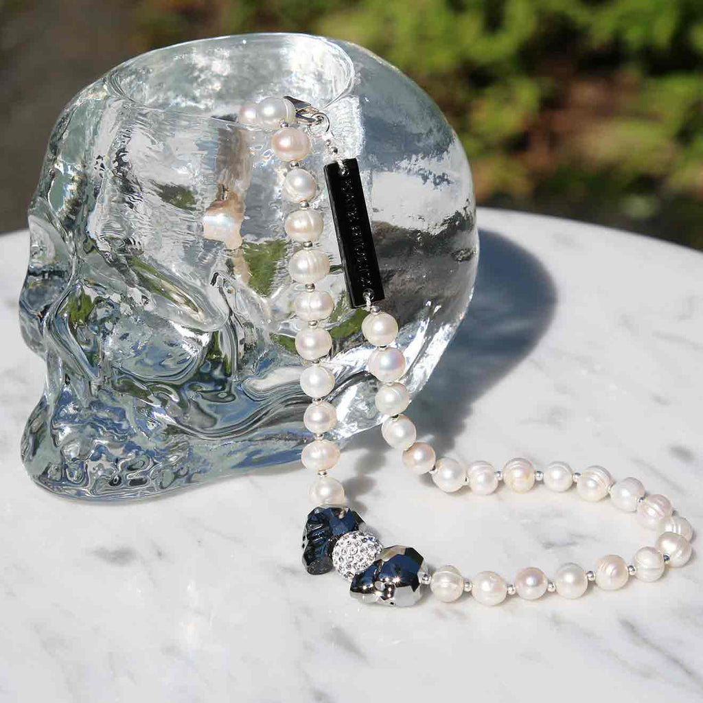 Lydia Courteille Joaillerie Rock Diamonds Crystal Skull Pendant | poupishop