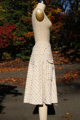 Tweed Skirt with Pockets