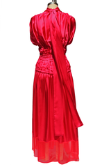 fuchsia----ruched-silk-charmeuse-dress