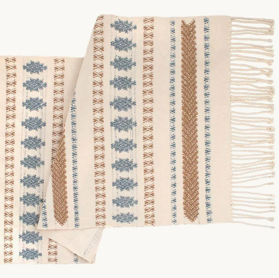 Blue San Rafael Handwoven Table Runner