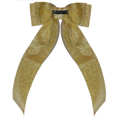 Large Metallic Hair-bow Clip
