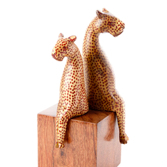 Ledge Lounger Leopard Sculpture