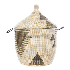 Black and White Tribal Design Basket