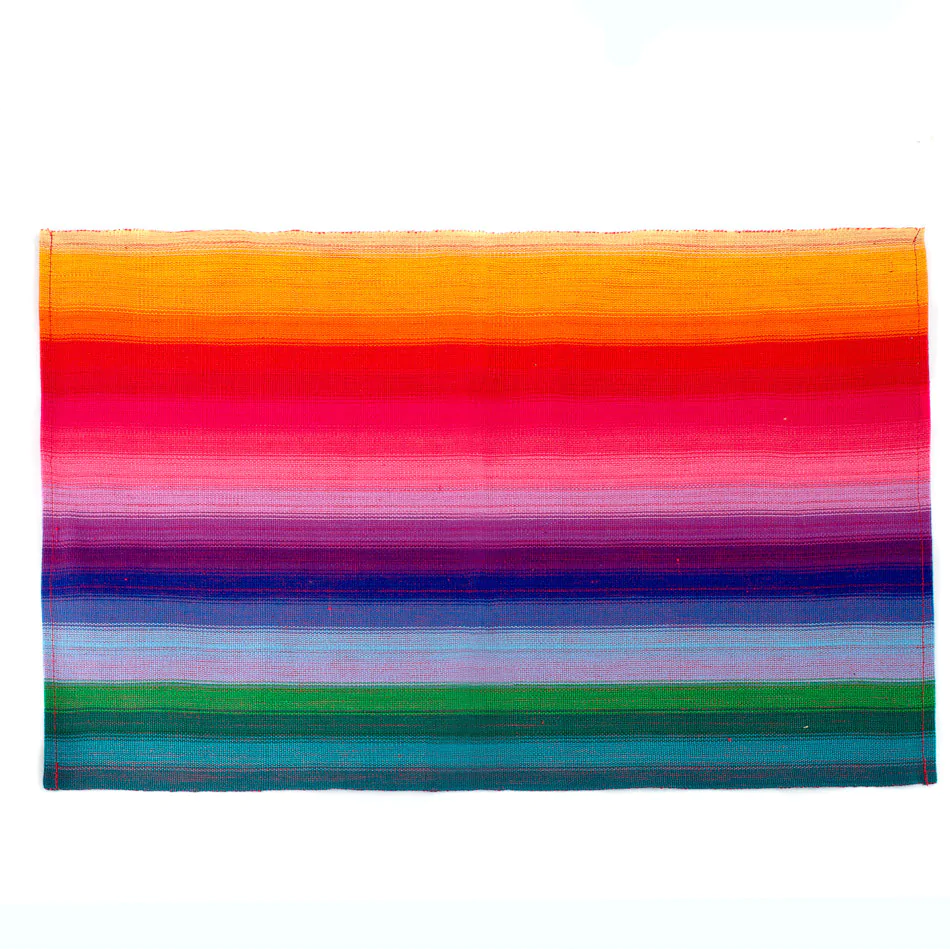 Handwoven Rainbow Placemat