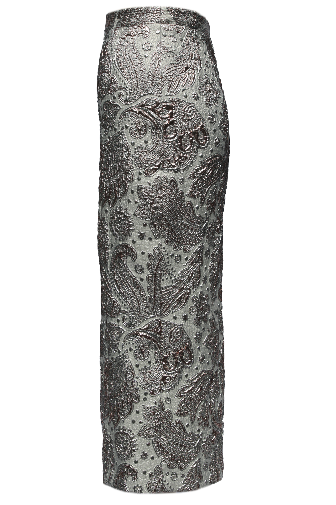 long-metallic-pencil-skirt-silk-lining