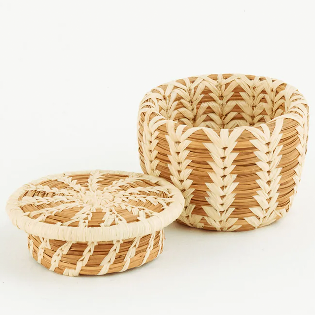 Handwoven Pine Needle and Grass Baskets / Multiple Sizes, Designs