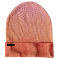       orange-and-pink-gradient-cashmere-knit-beanie-hat