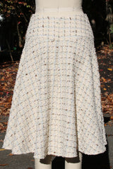 Tweed Skirt with Pockets